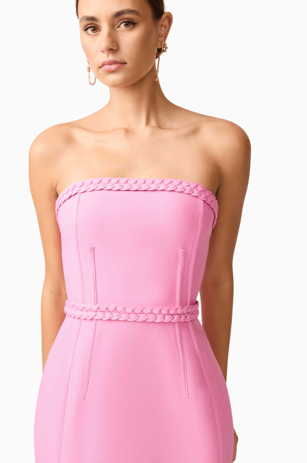 Peony Pink Coralene Strapless Mini Dress - Amor Lafayette