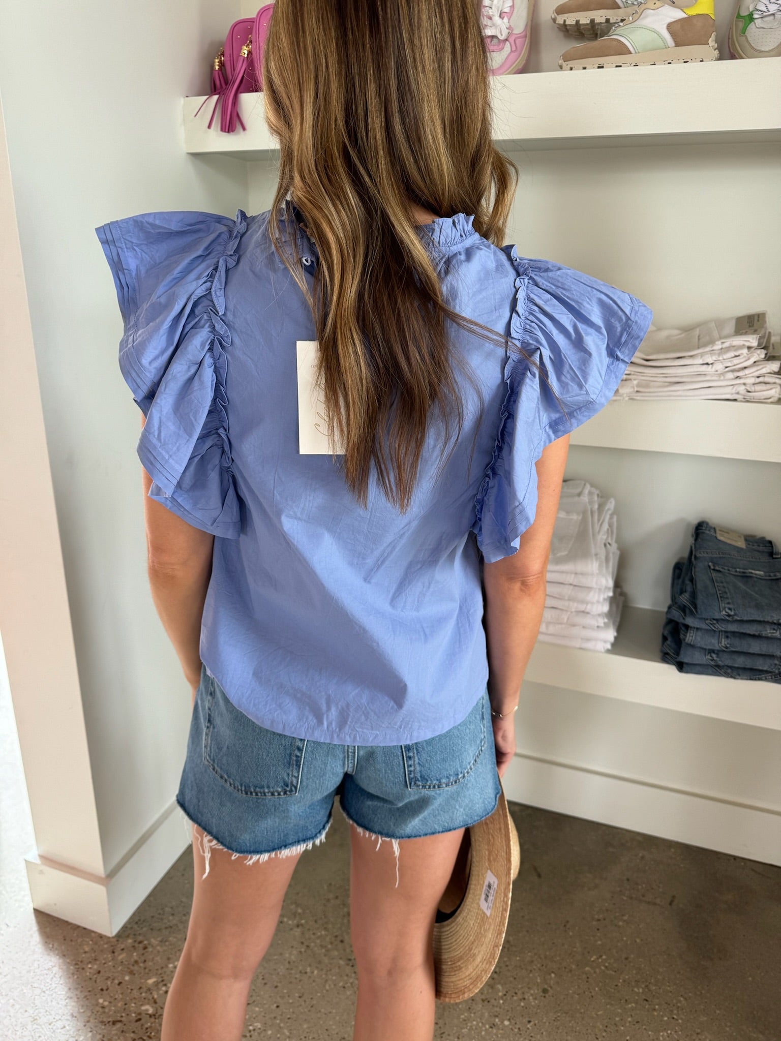 Periwinkle Cecily Blouse - Amor Lafayette