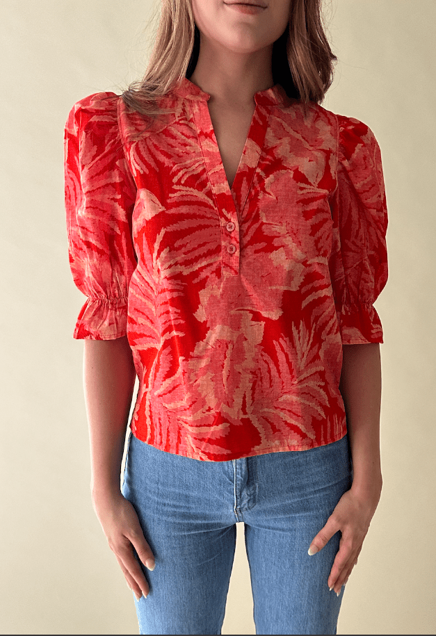 Pink Cabana Betsy Blouse - Amor Lafayette