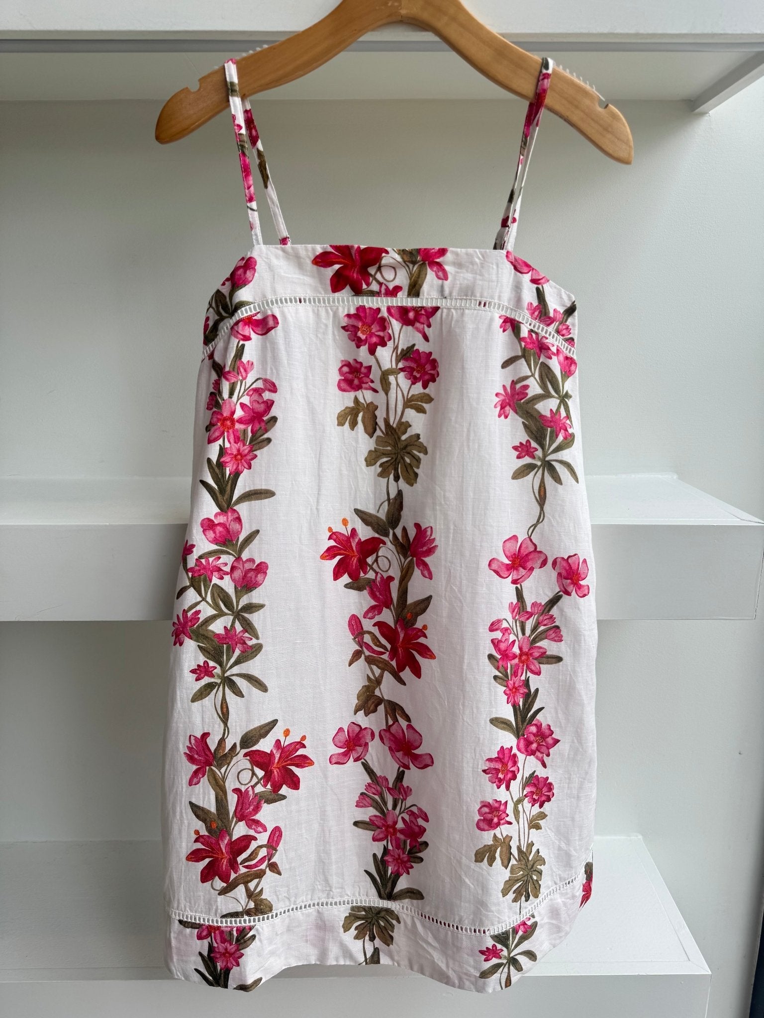 Pink Floral Stripe Leah Dress - Amor Lafayette