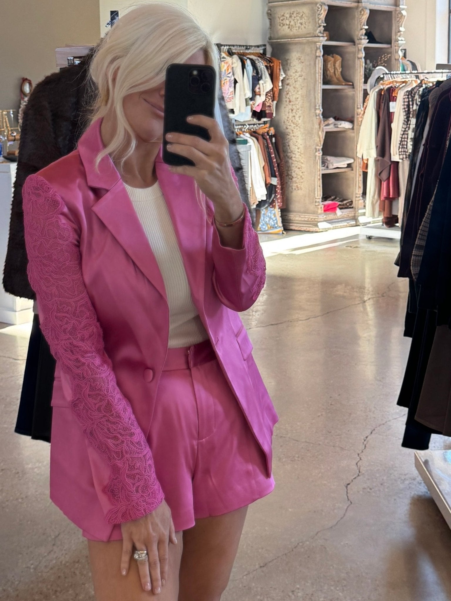 Pink Garnet Rosalind Short - Amor Lafayette