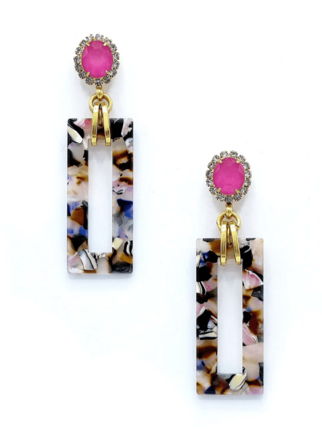 Pink Gaylen Earrings - Amor Lafayette