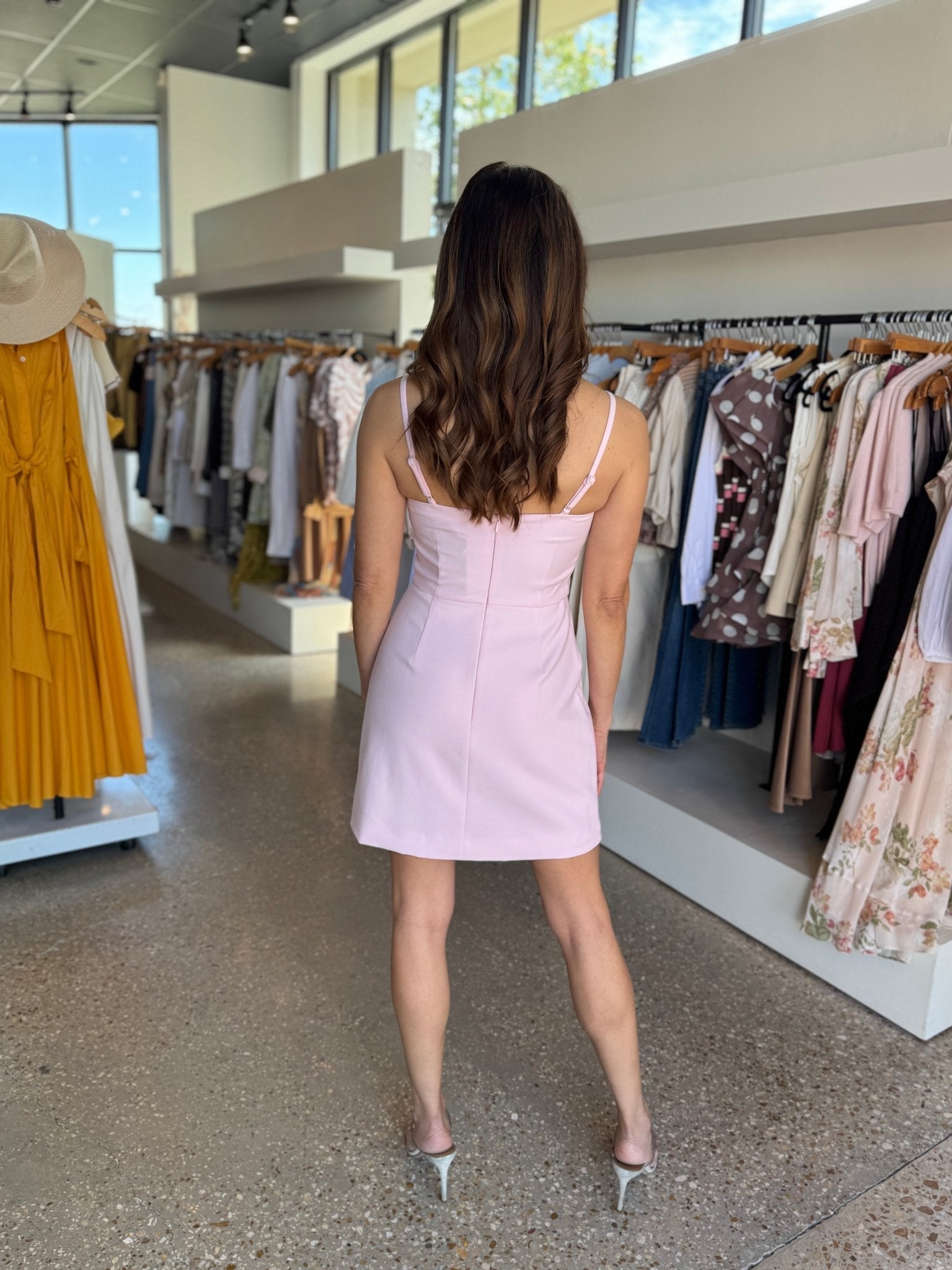 Pink Icing WHISPER MINI Dress - Amor Lafayette