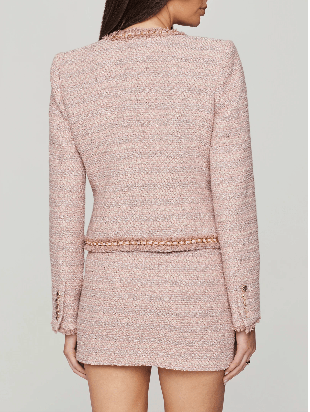 Pink Multi Betsy Tweed Jacket - Amor Lafayette