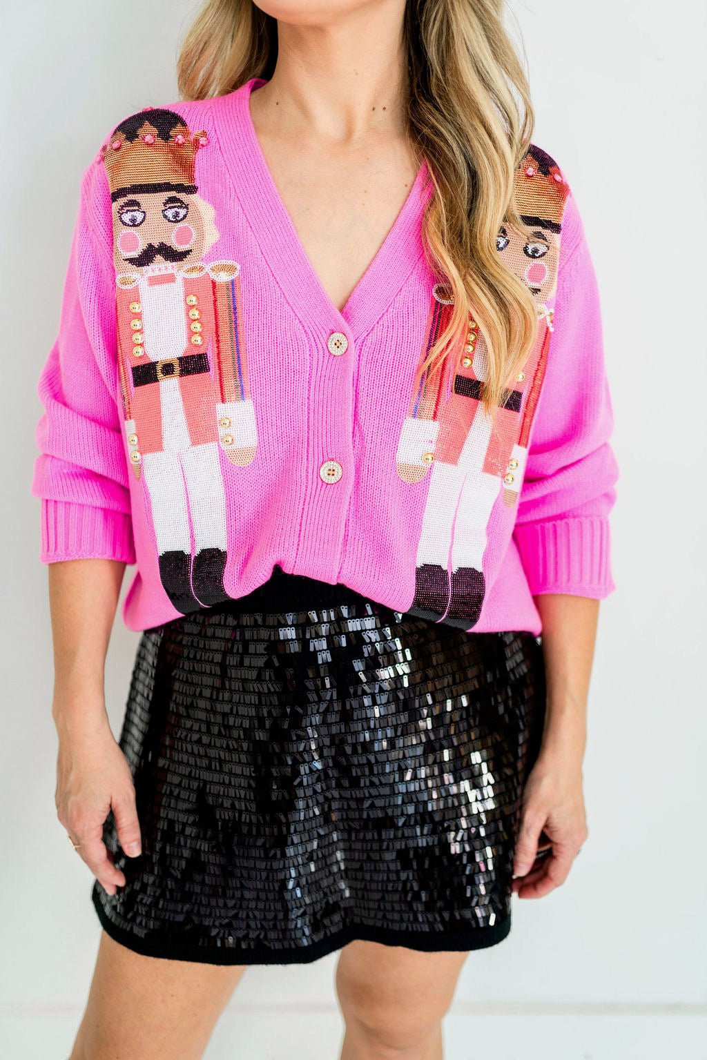 Pink Nutcracker Cardigan - Amor Lafayette