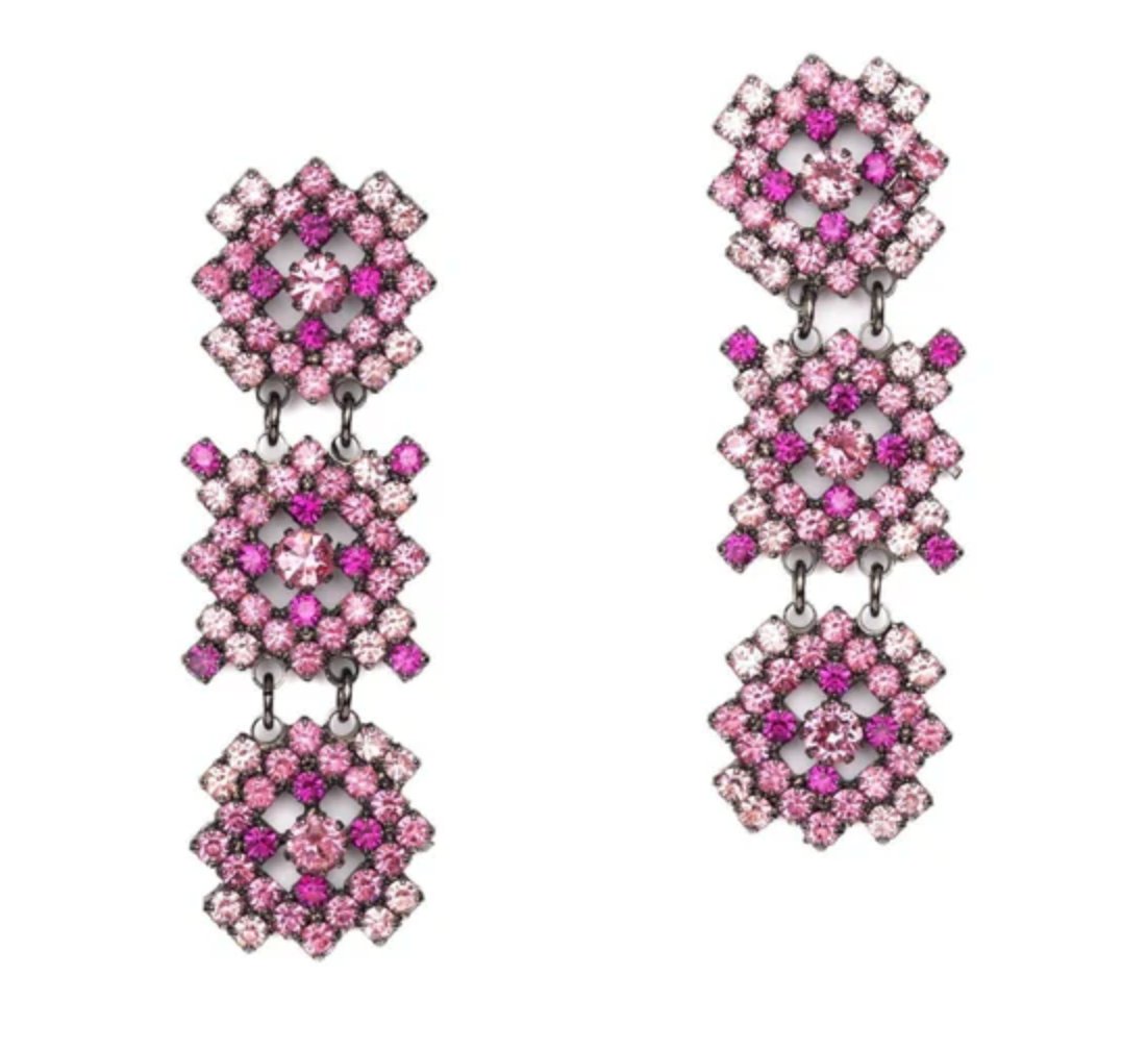 Pink Stacey Earrings - Amor Lafayette