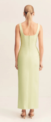 Pistachio Lani Structured Midi Dress - Amor Lafayette