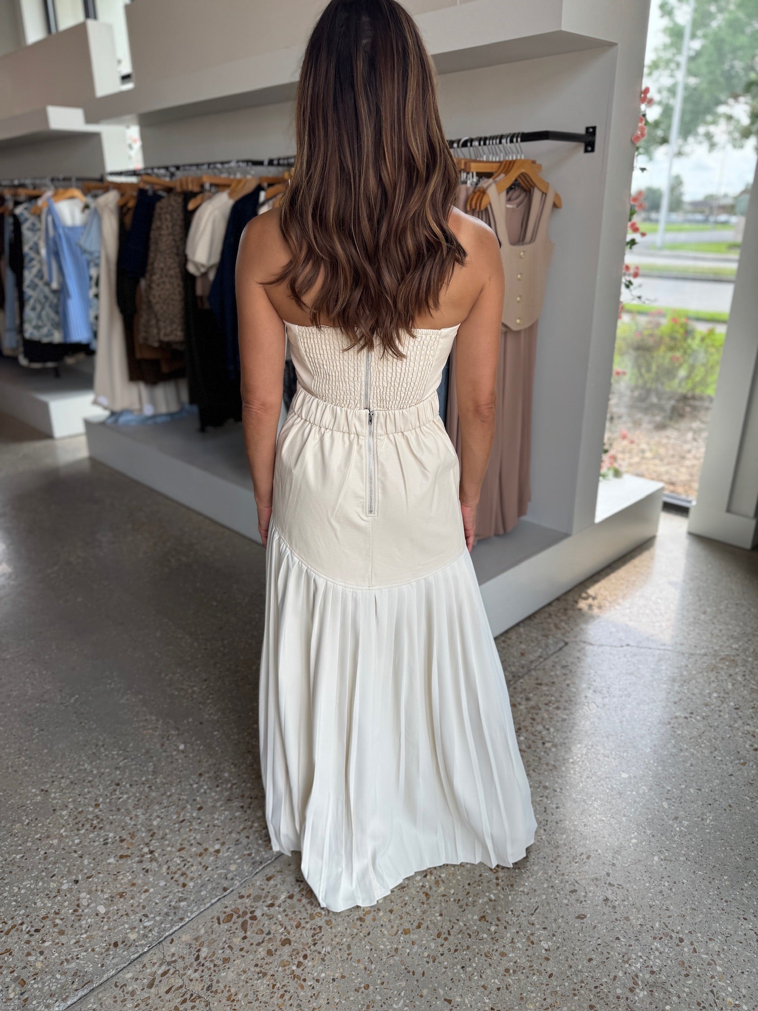 Pleated Summer Leather Set - Amor Lafayette