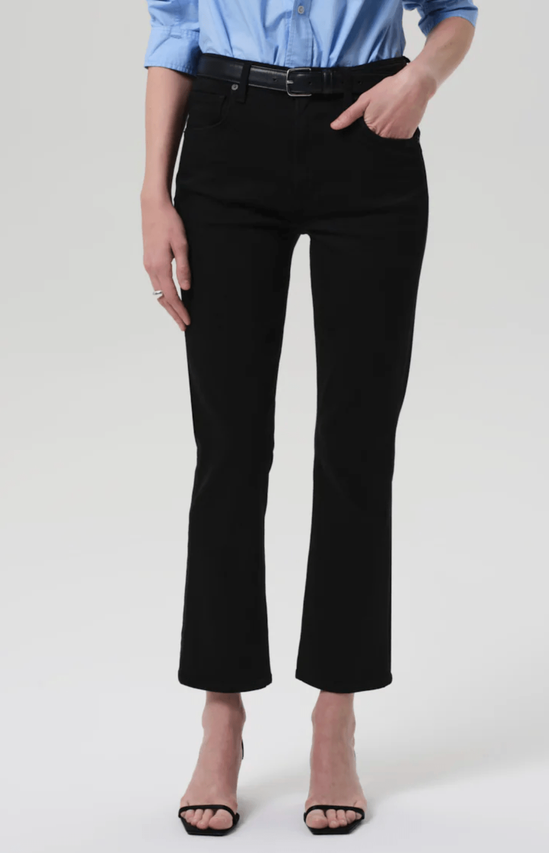 Plush Black Isola Cropped Boot - Amor Lafayette