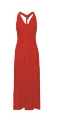 Poppy Red Pennie Long Dress - Amor Lafayette