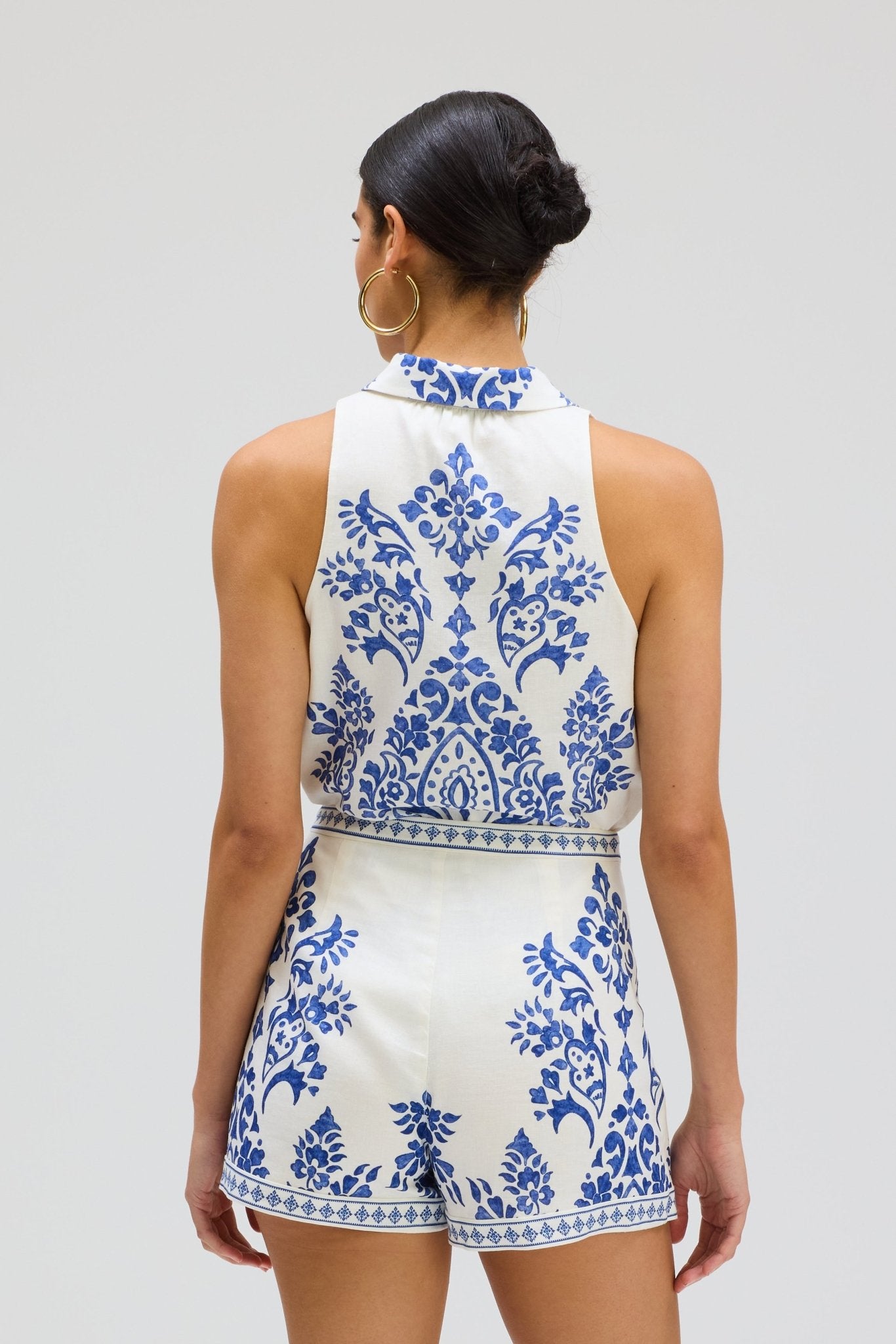 Porcelain Print Zelda Skort - Amor Lafayette