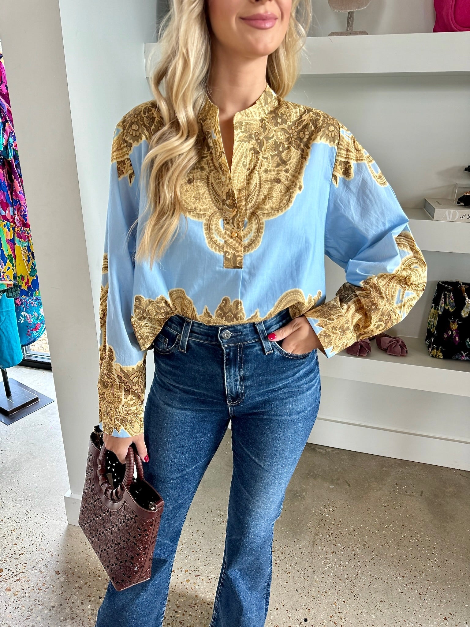 Powder Briella Blouse - Amor Lafayette