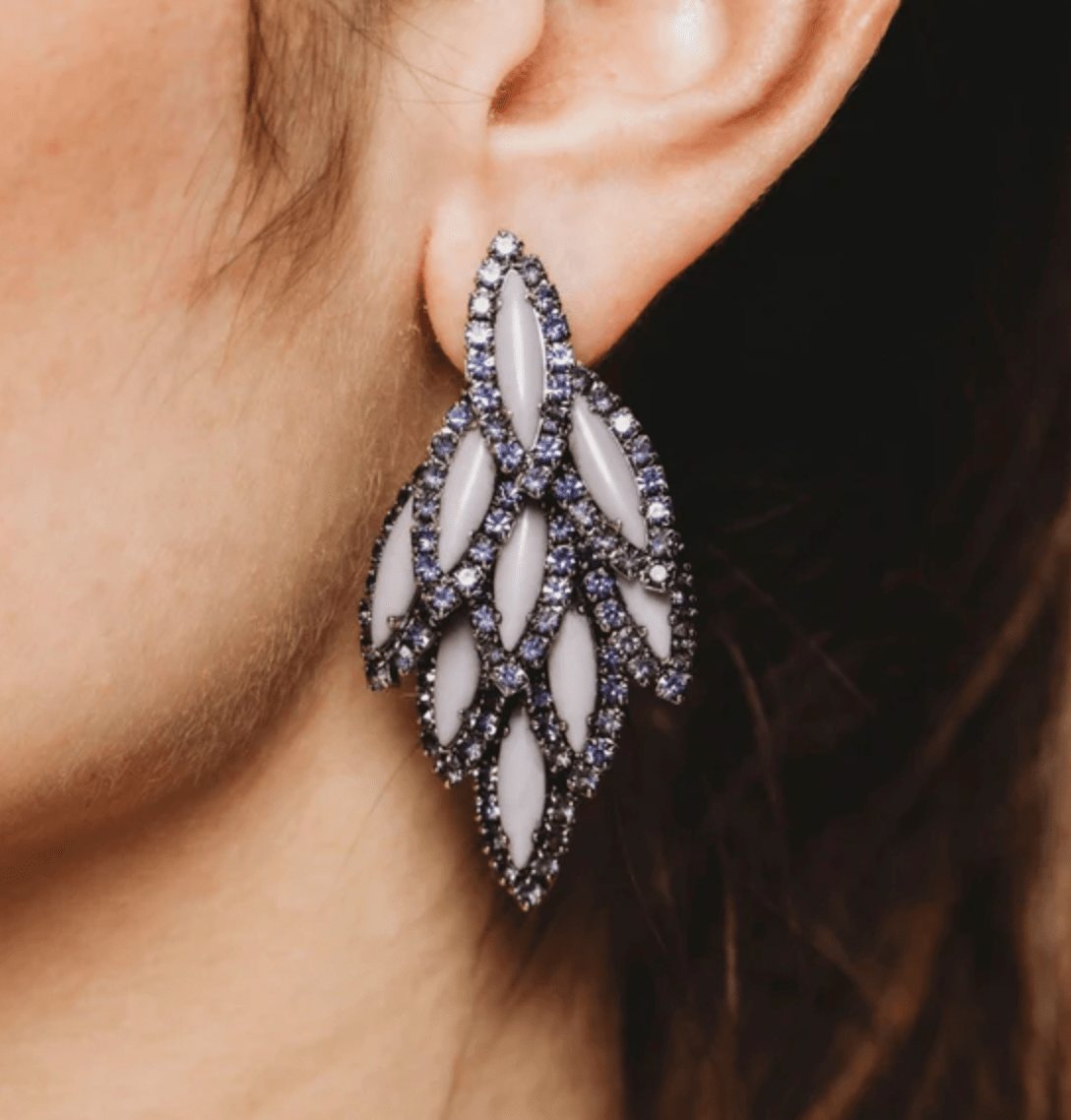 Purple Bacall Earrings - Amor Lafayette