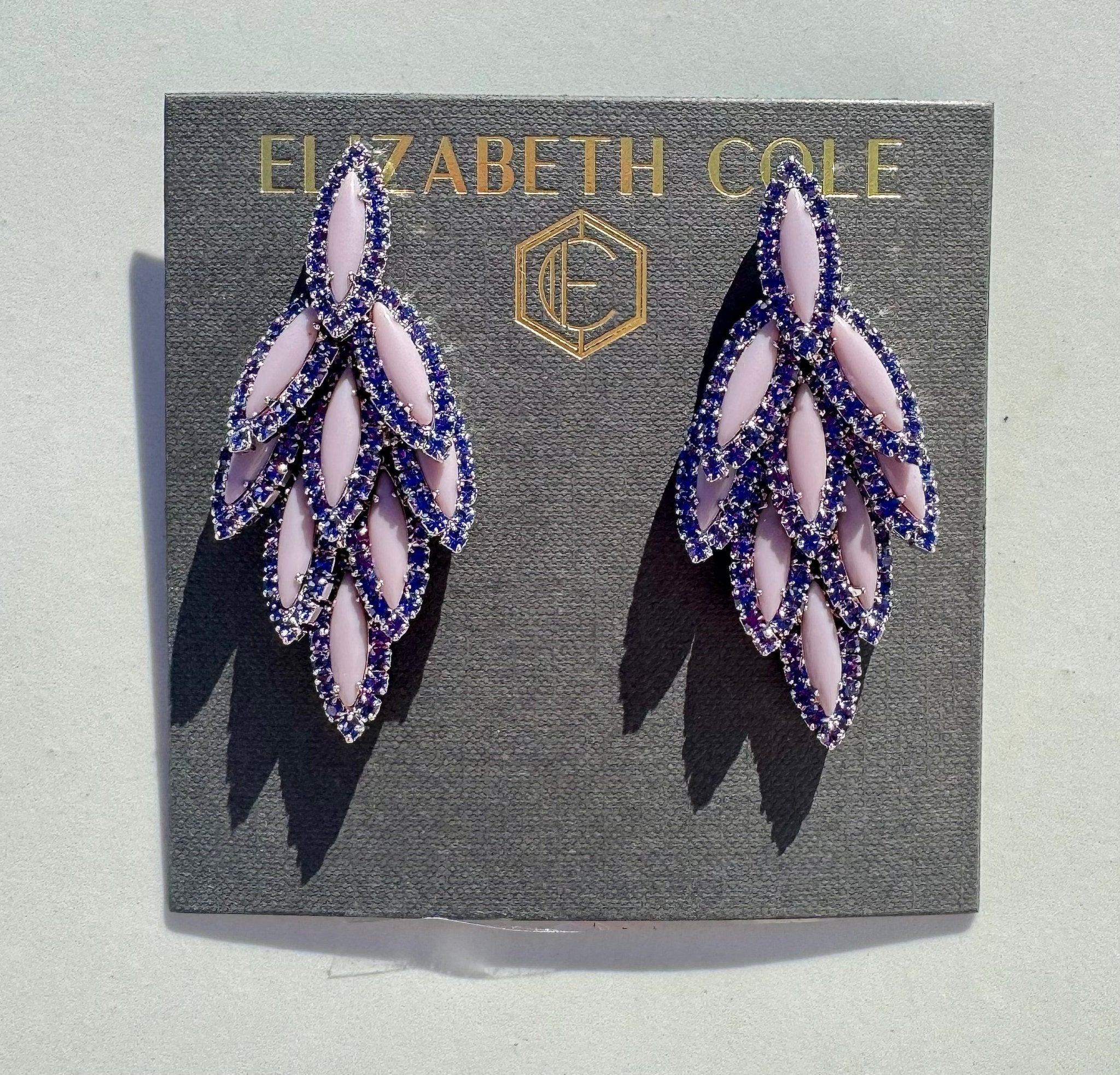 Purple Bacall Earrings - Amor Lafayette