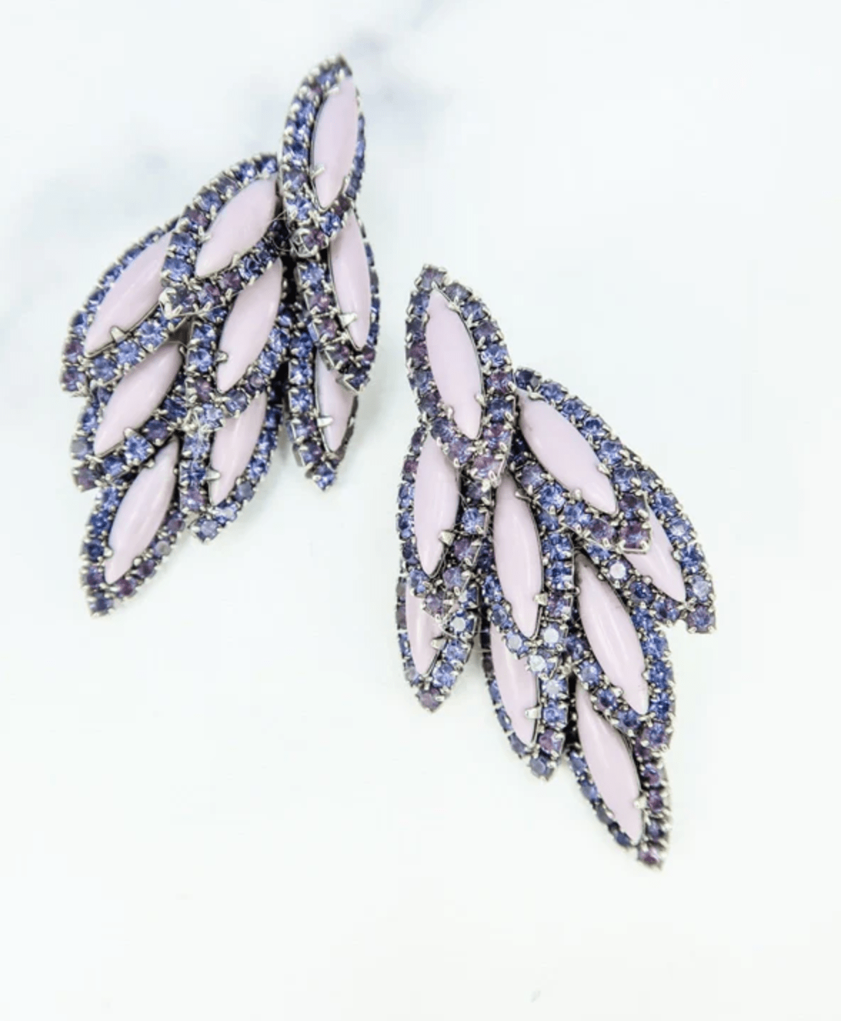 Purple Bacall Earrings - Amor Lafayette