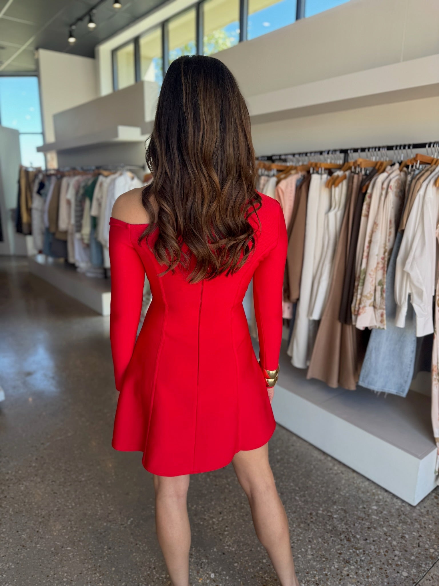 Red Celia Mini Dress - Amor Lafayette
