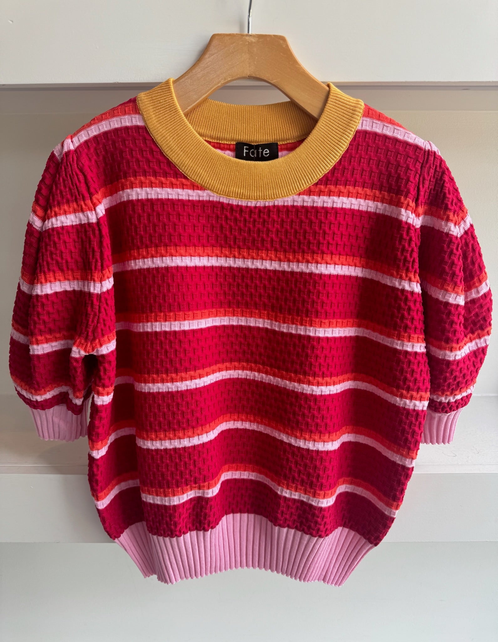 Red Lilac Knit Crew Sweater - Amor Lafayette