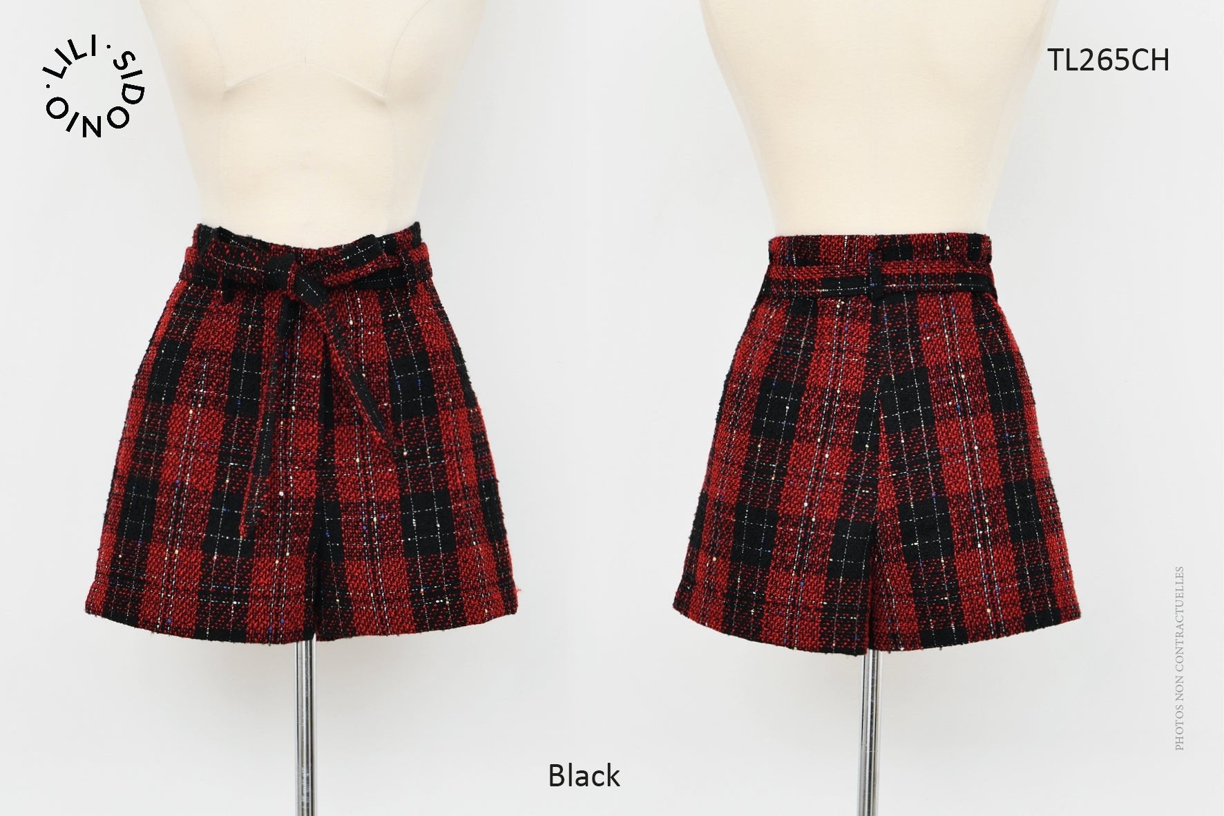 Red Plaid Shorts - Amor Lafayette