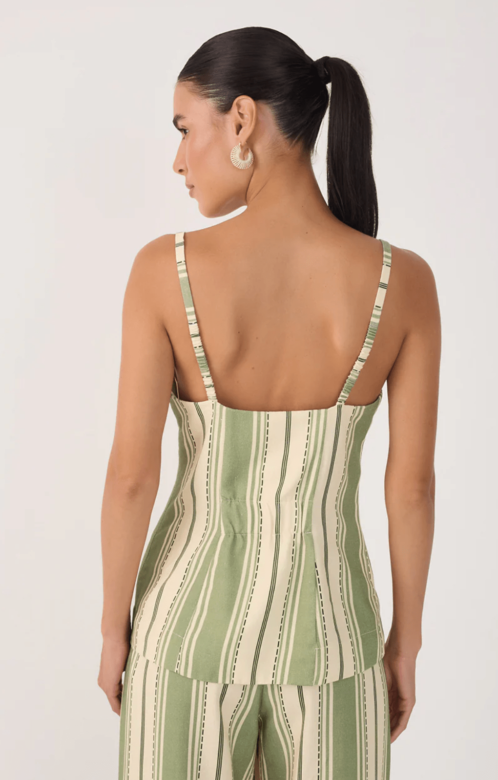 Relaxing Stripe Longline Vest - Amor Lafayette