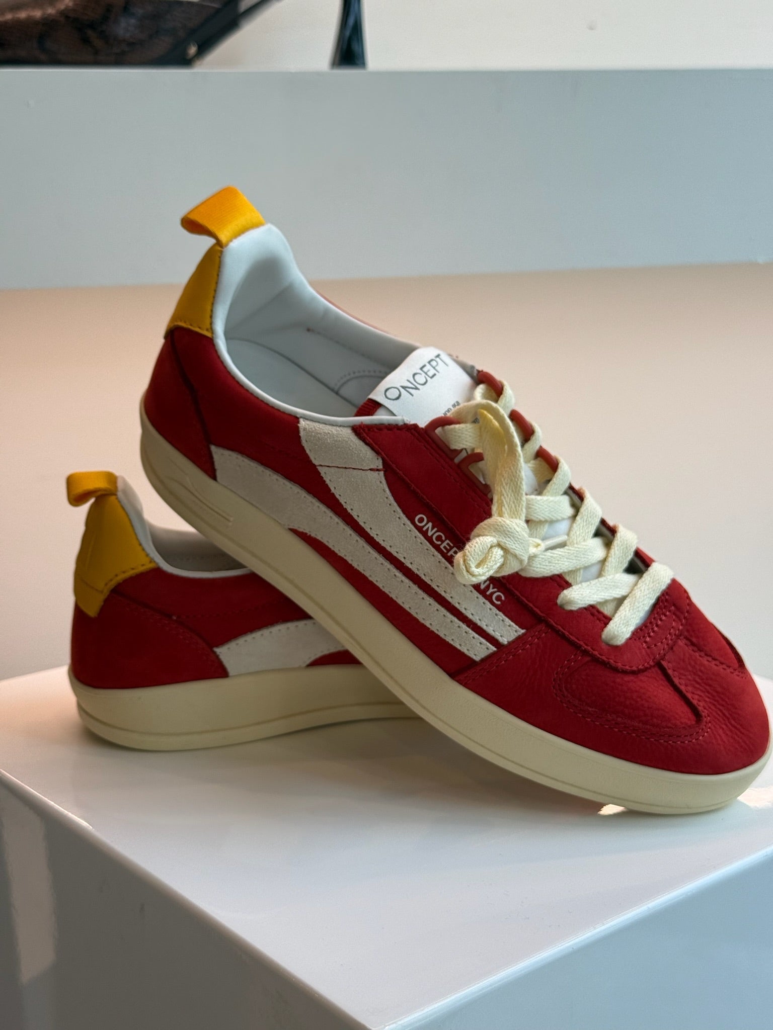 Retro Red Fez Sneakers - Amor Lafayette