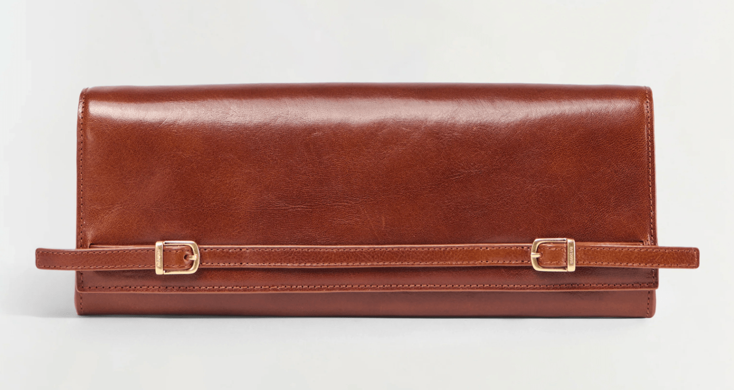 River East West Vachetta Leather Clutch - Amor Lafayette