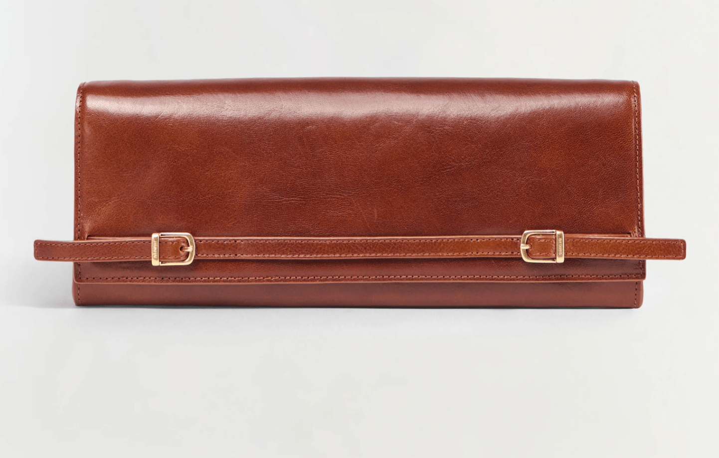 River East West Vachetta Leather Clutch - Amor Lafayette
