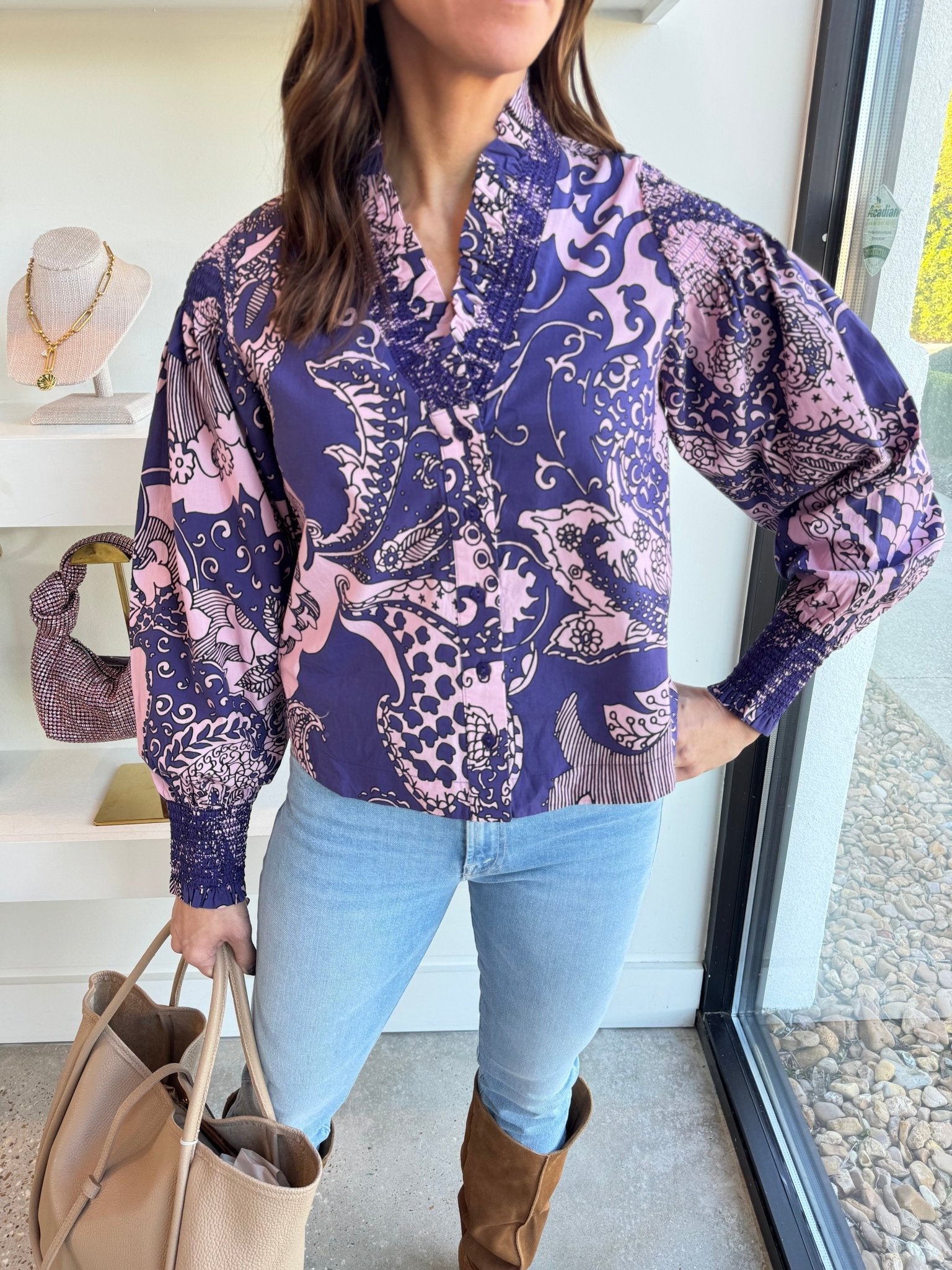 Rolling Winds Zinnia Top - Amor Lafayette