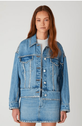 Rose Garden Denim Jacket - Amor Lafayette