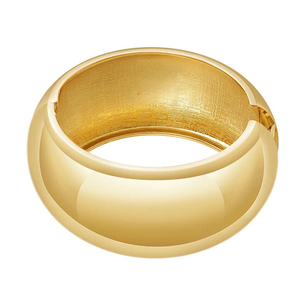 Roxy Statement Bangle: Gold - Amor Lafayette