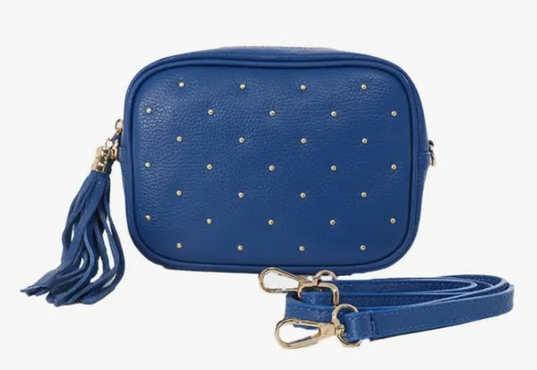 Royal Blue Stud Camera Bag - Amor Lafayette