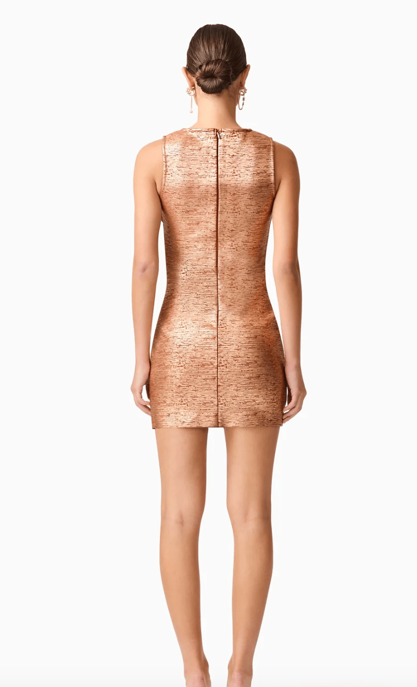 Rust Rhian Mini Dress - Amor Lafayette