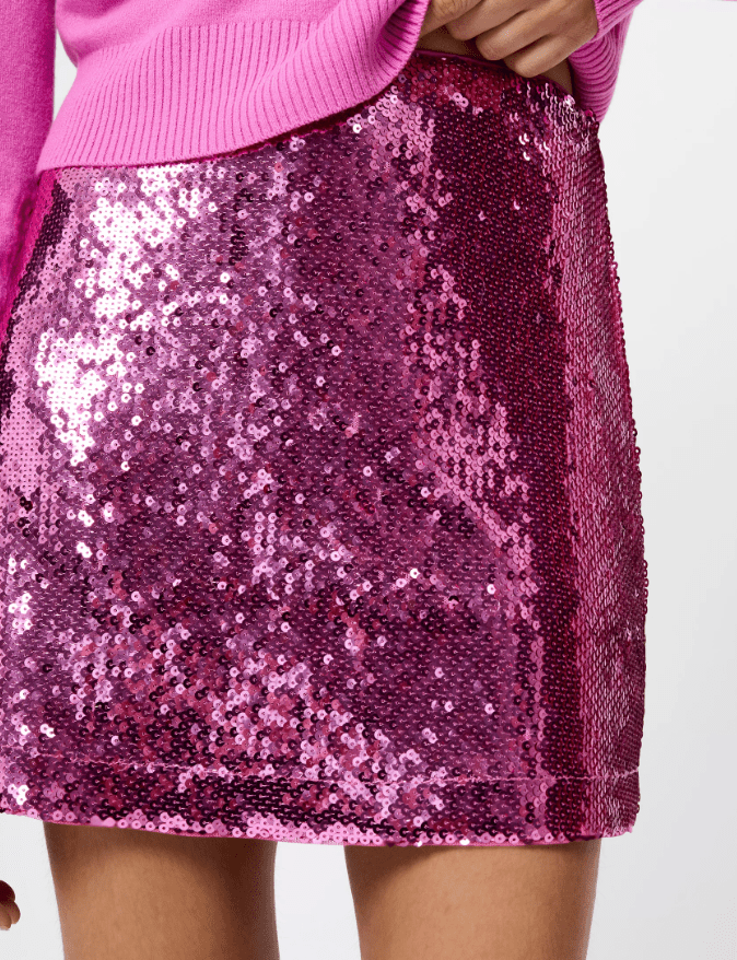 Sadie Stretch Sequin Mini Skirt - Amor Lafayette