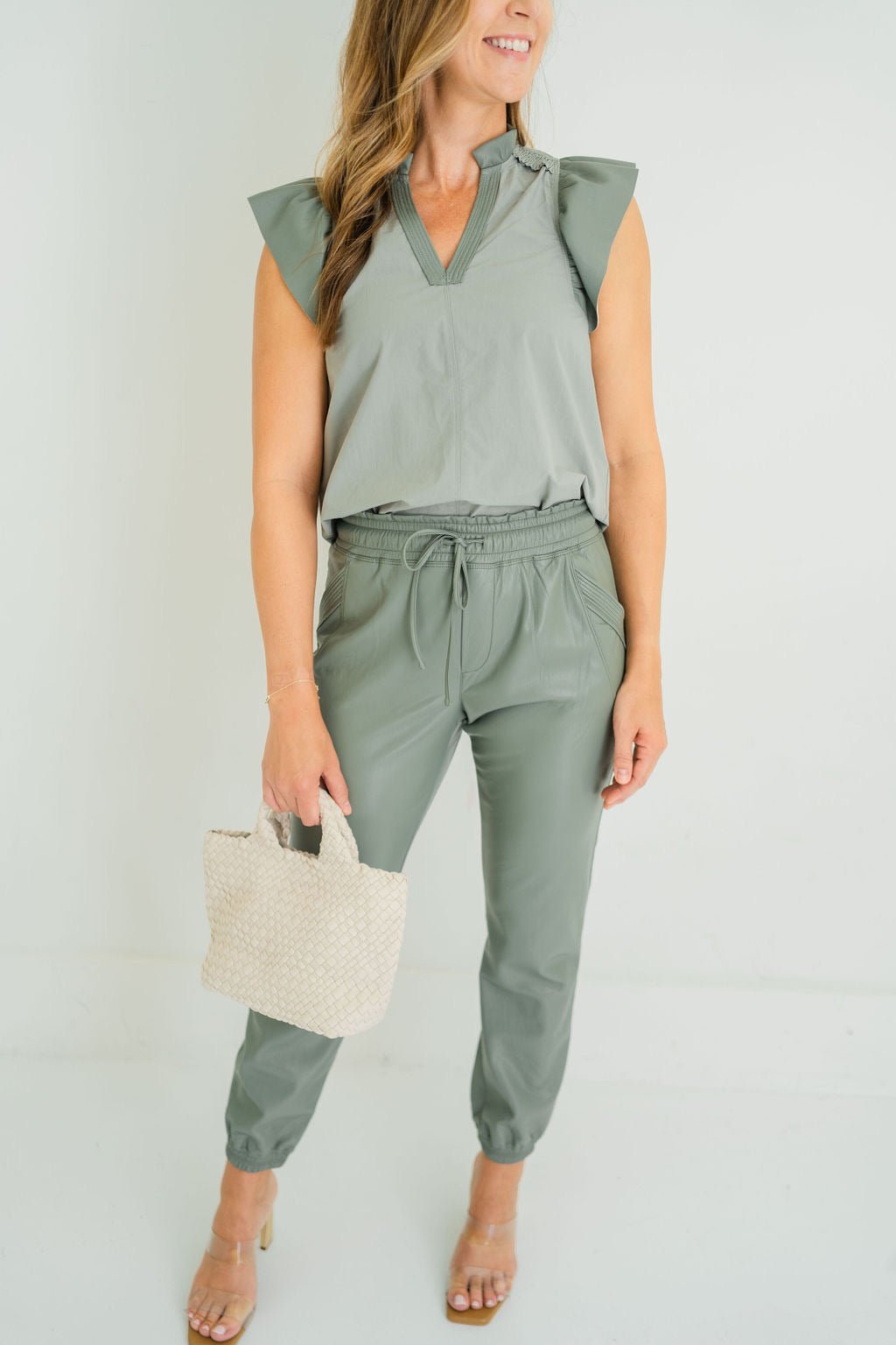 Sage Cabo Leather Pant - Amor Lafayette