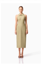 Sage Devon Midi Dress - Amor Lafayette