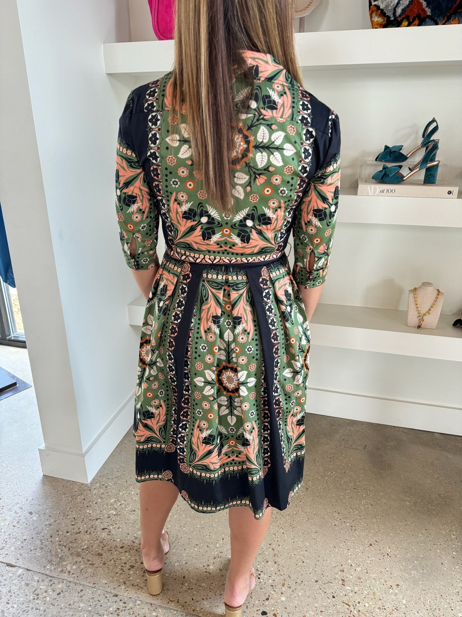 Sage Kelly Belted Shirt Dress - Amor Lafayette