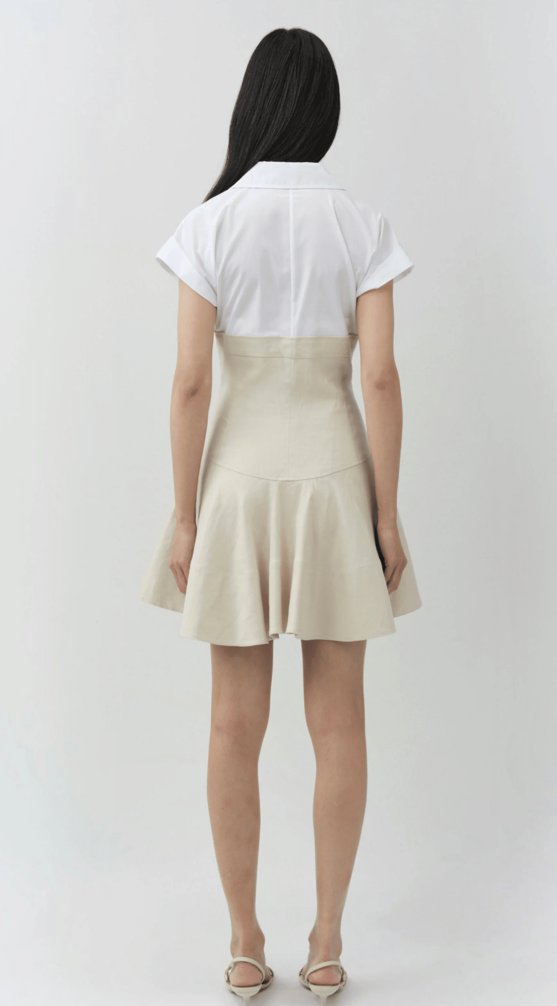 Sand Multi Sundae Linen Mini Dress - Amor Lafayette