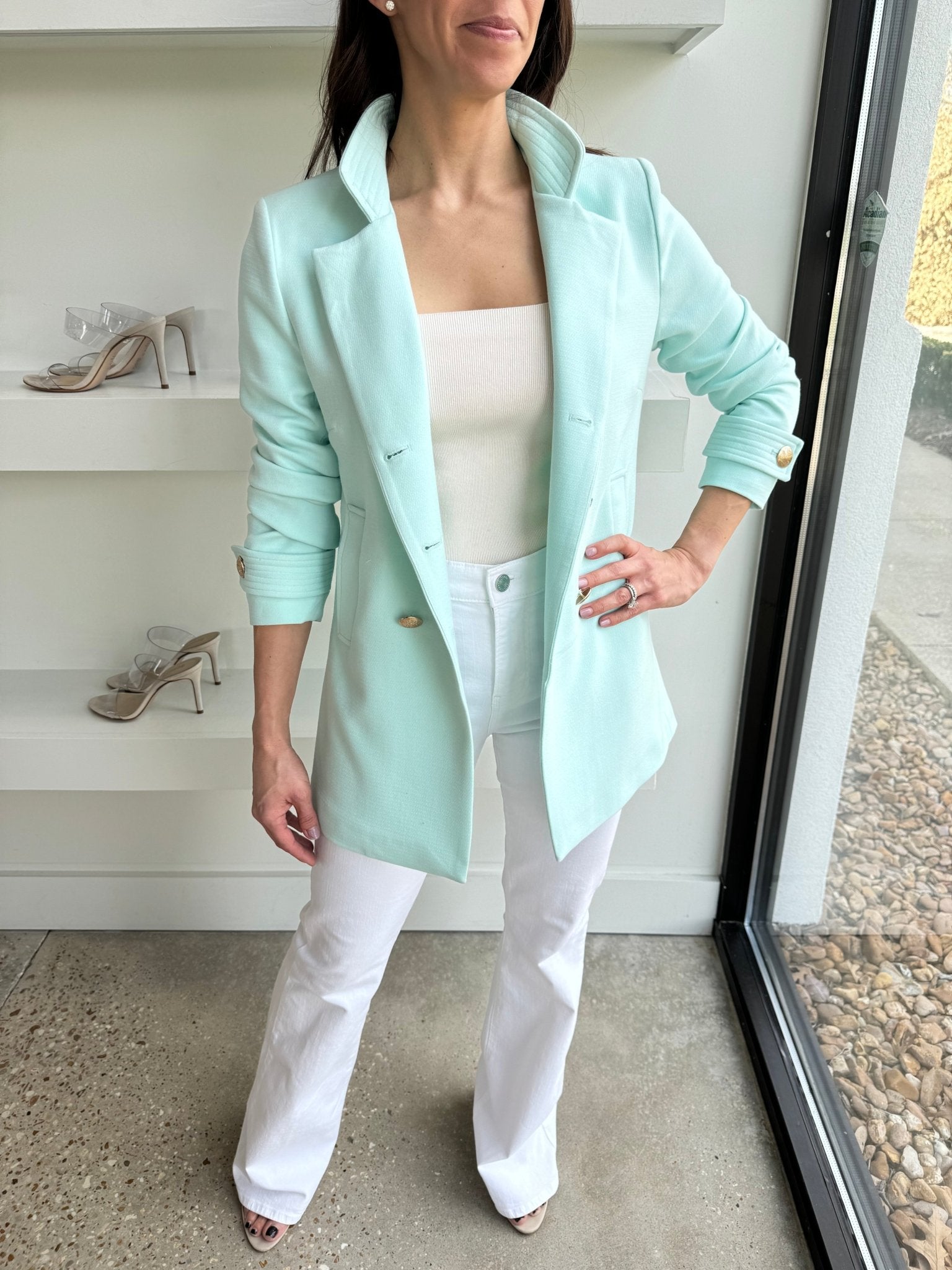 Seafoam Madison Jacket - Amor Lafayette