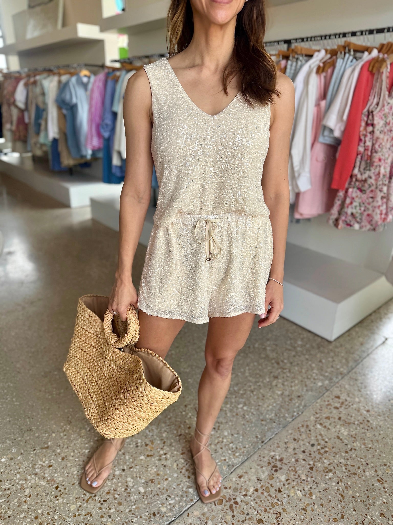 Sequin Varley Shorts - Amor Lafayette