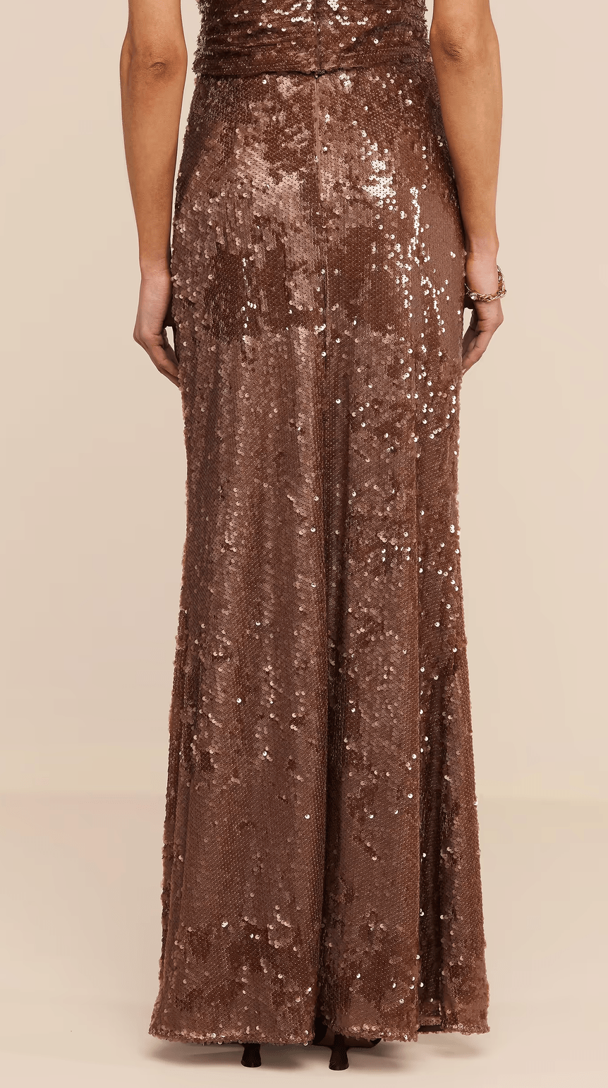 Sequin Zeta Long Skirt - Amor Lafayette