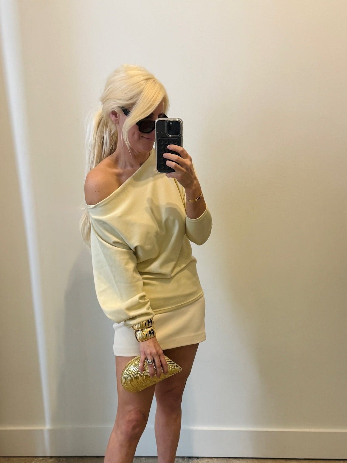 Shortbread/Eggshell Ethel Dress - Amor Lafayette