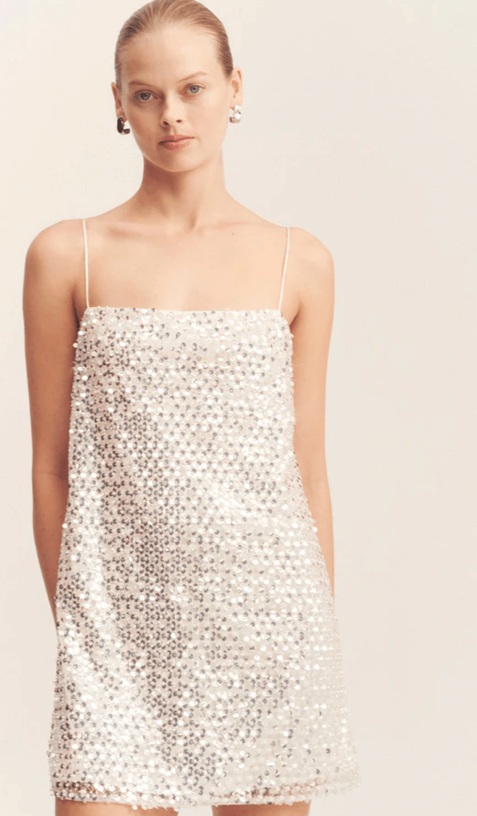 Silver Asteri Mini Dress - Amor Lafayette