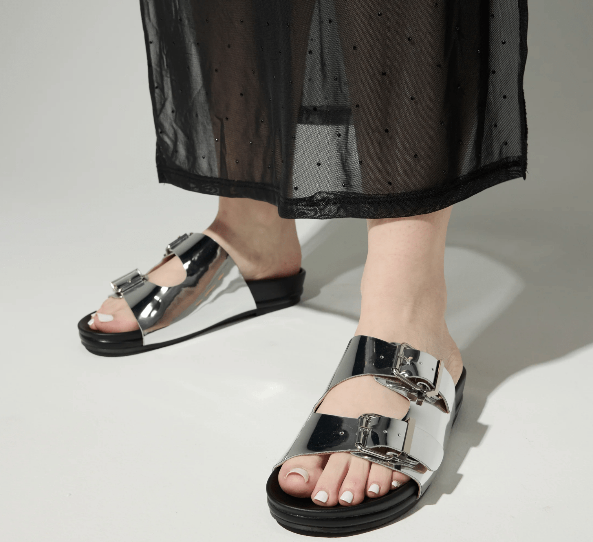 Silver Maya Sandal - Amor Lafayette