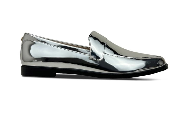 Silver Olivia Loafer - Amor Lafayette