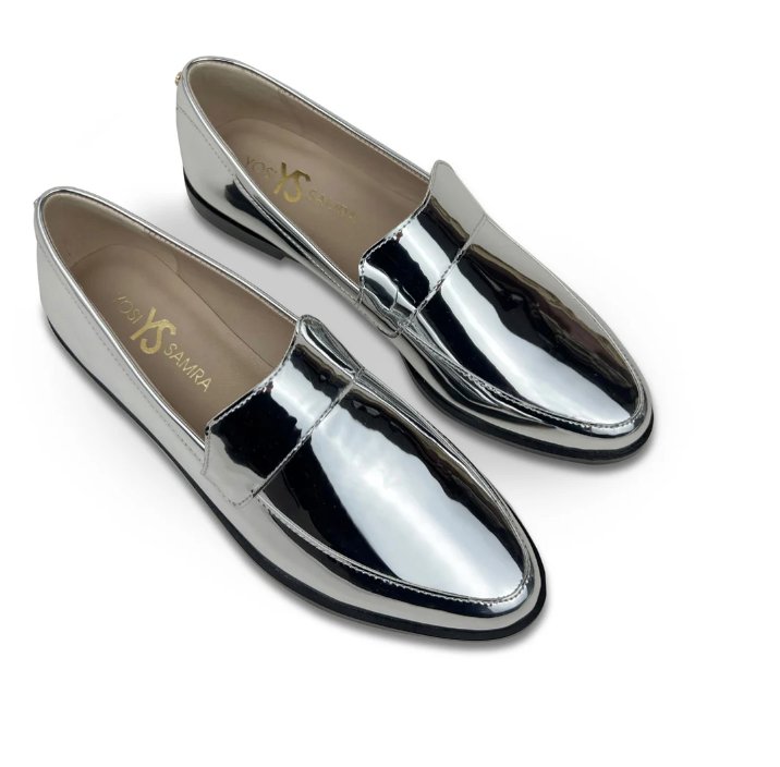 Silver Olivia Loafer - Amor Lafayette