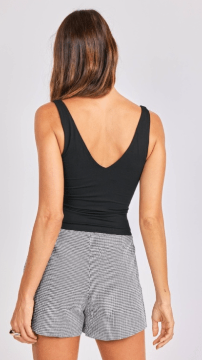 Skipper Knit Tank in Black - Amor Lafayette