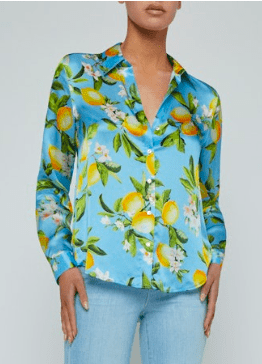 Sky Blue Tyler Blouse - Amor Lafayette