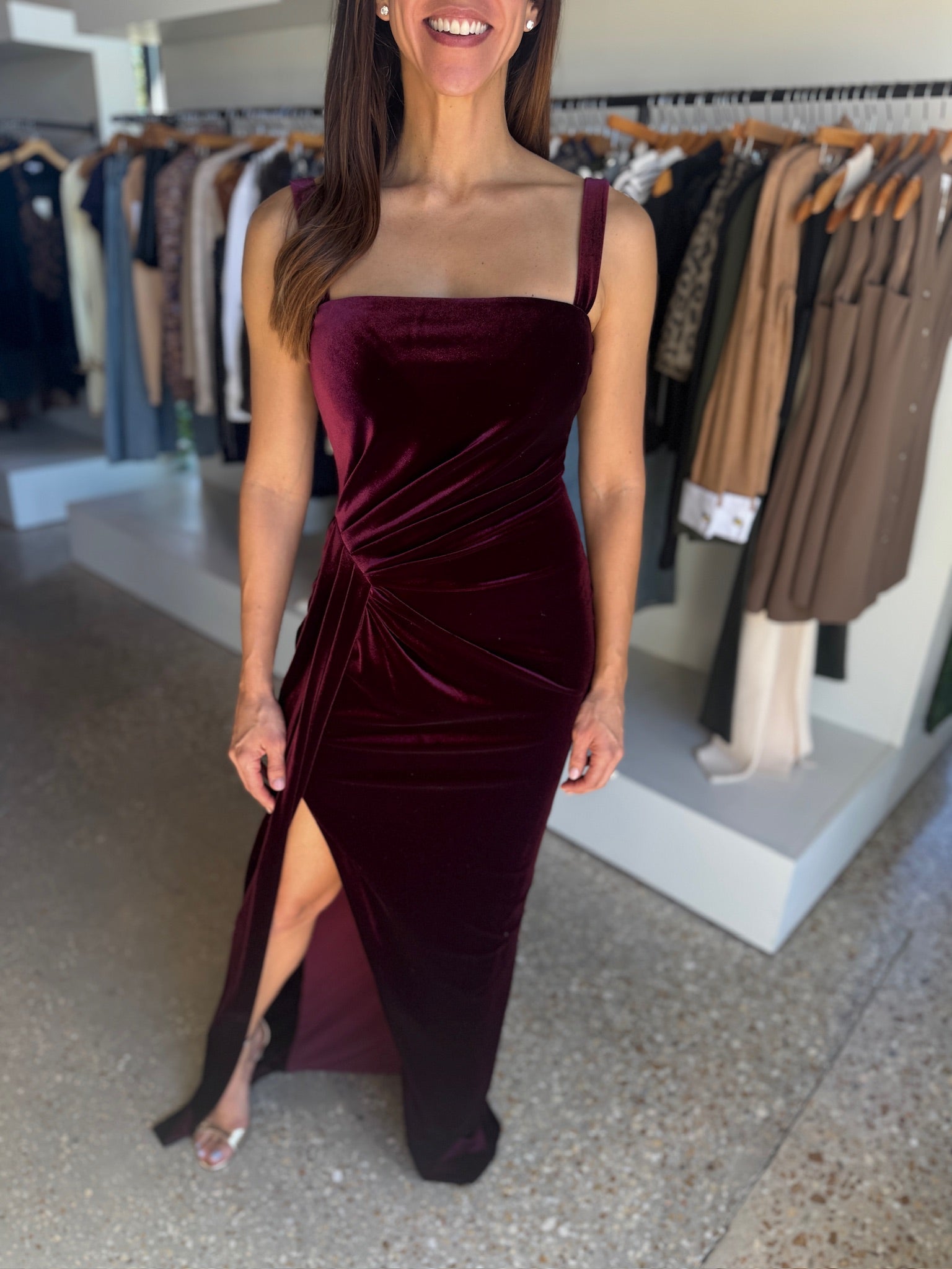 Smashing Berry Domino Gown - Amor Lafayette