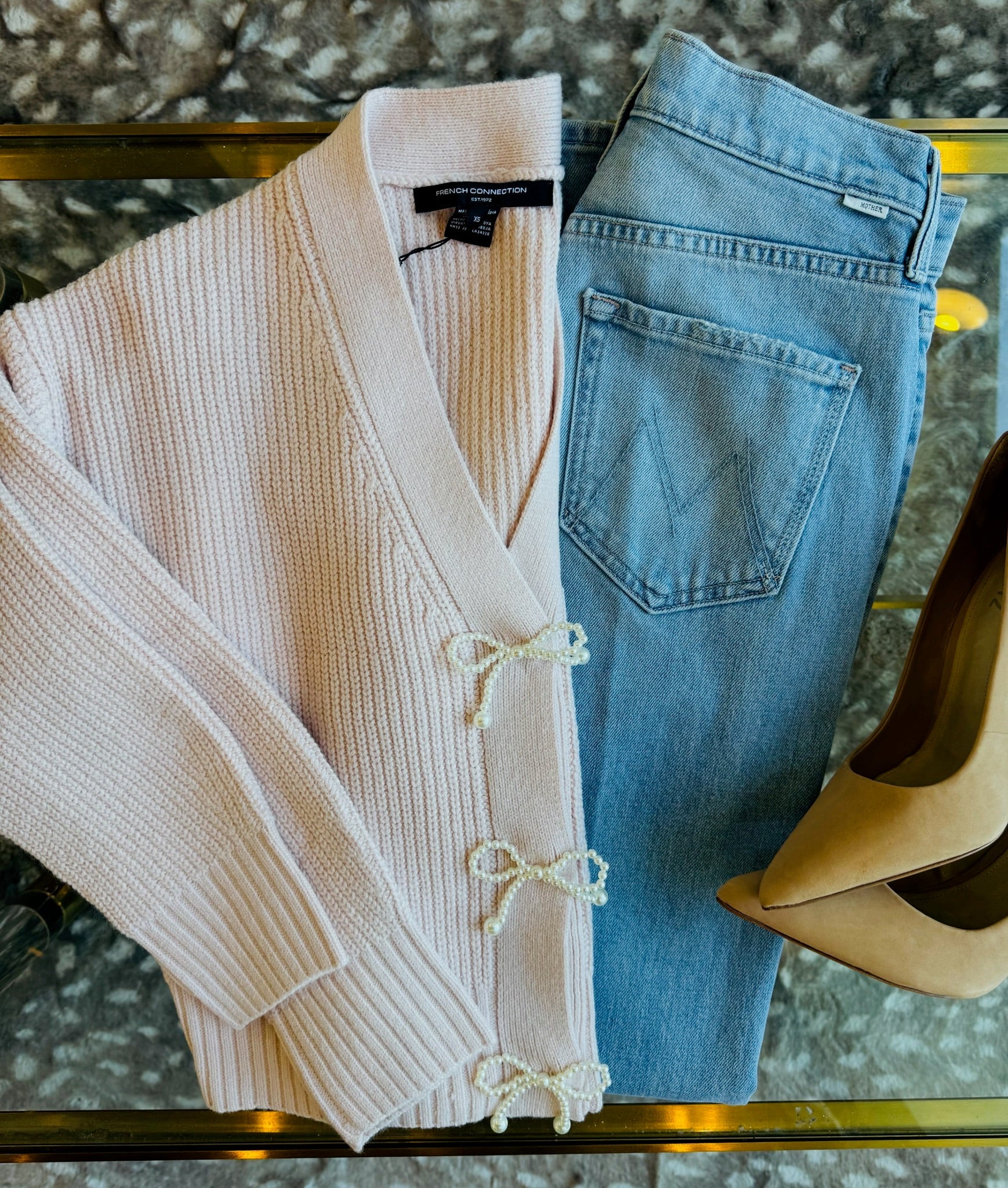 Soft Blush Embellished Sweater - Amor Lafayette