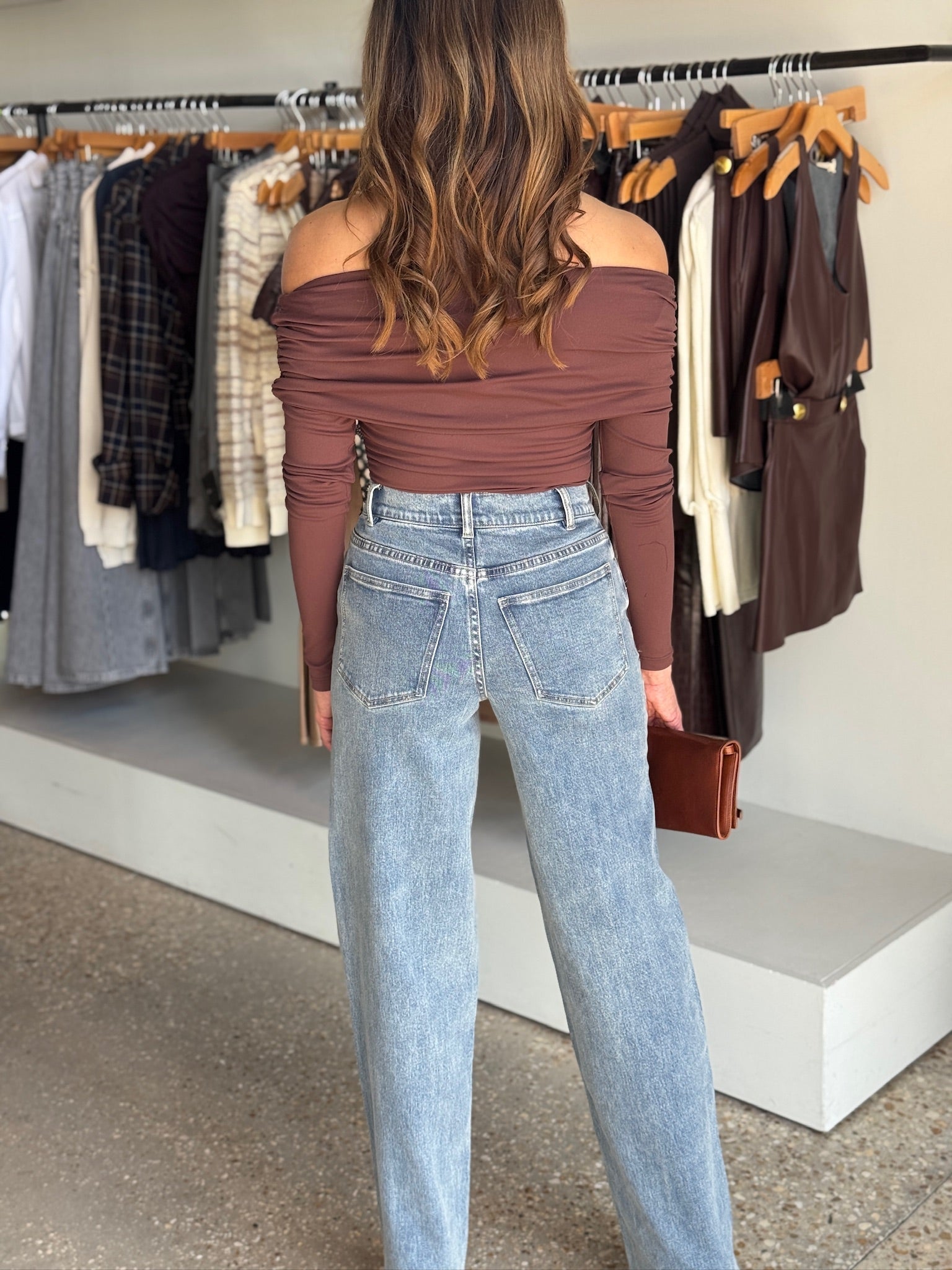 SOFT VINTAGE/GOLD STARIA STUDDED PLAID JEANS - Amor Lafayette
