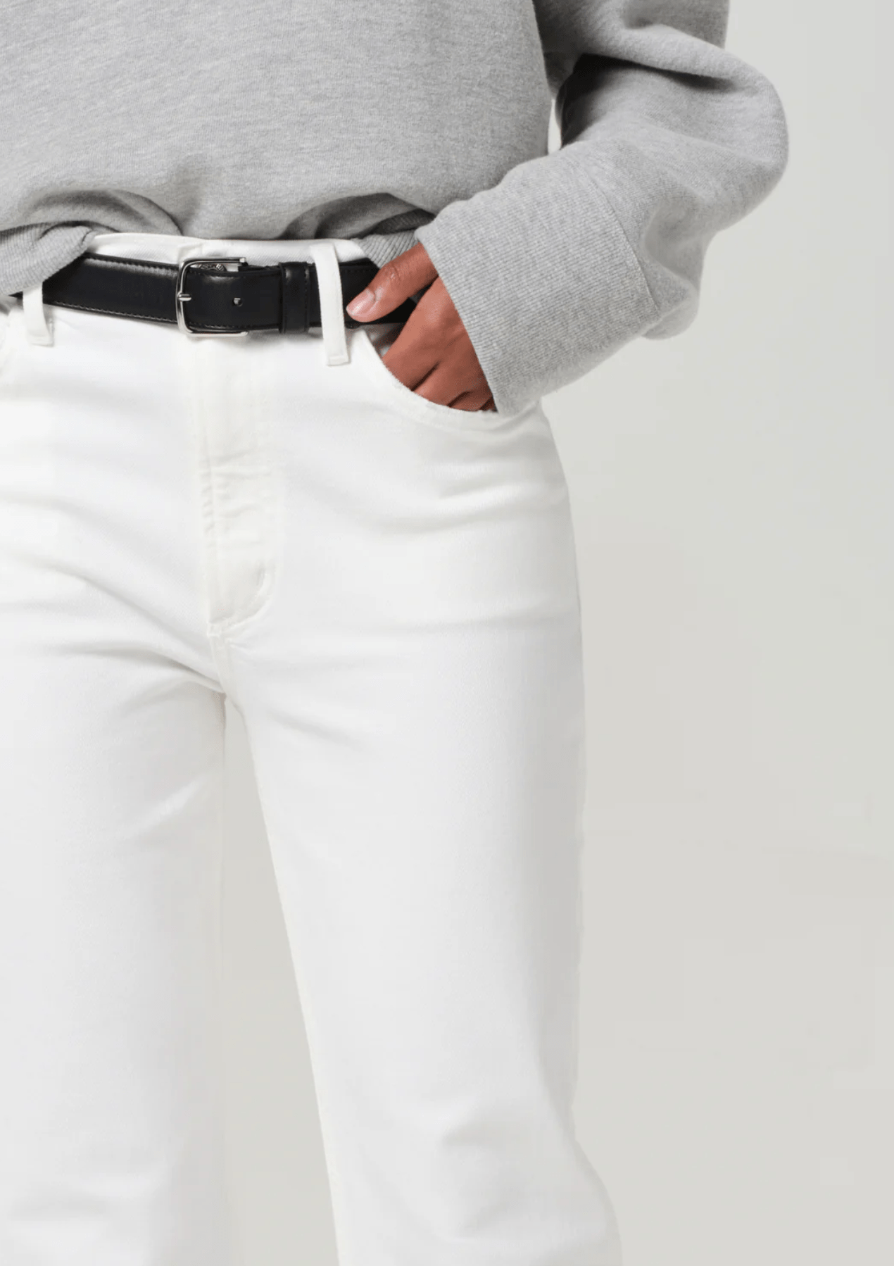 Soft White Isola Cropped Boot - Amor Lafayette